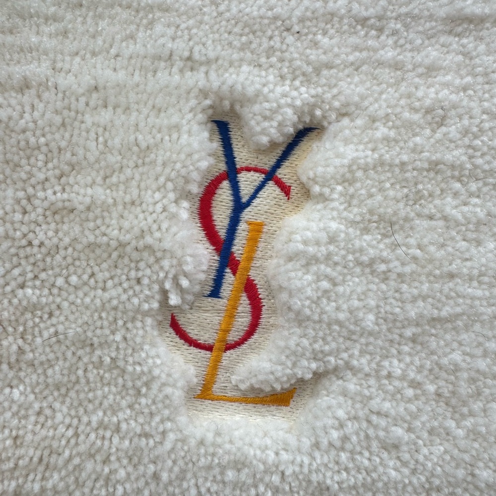 Vintage YSL Yves Saint Laurent Bath Rug Mat 60’s 70’s Deadstock Japan 25x19 - Picture 3 of 9